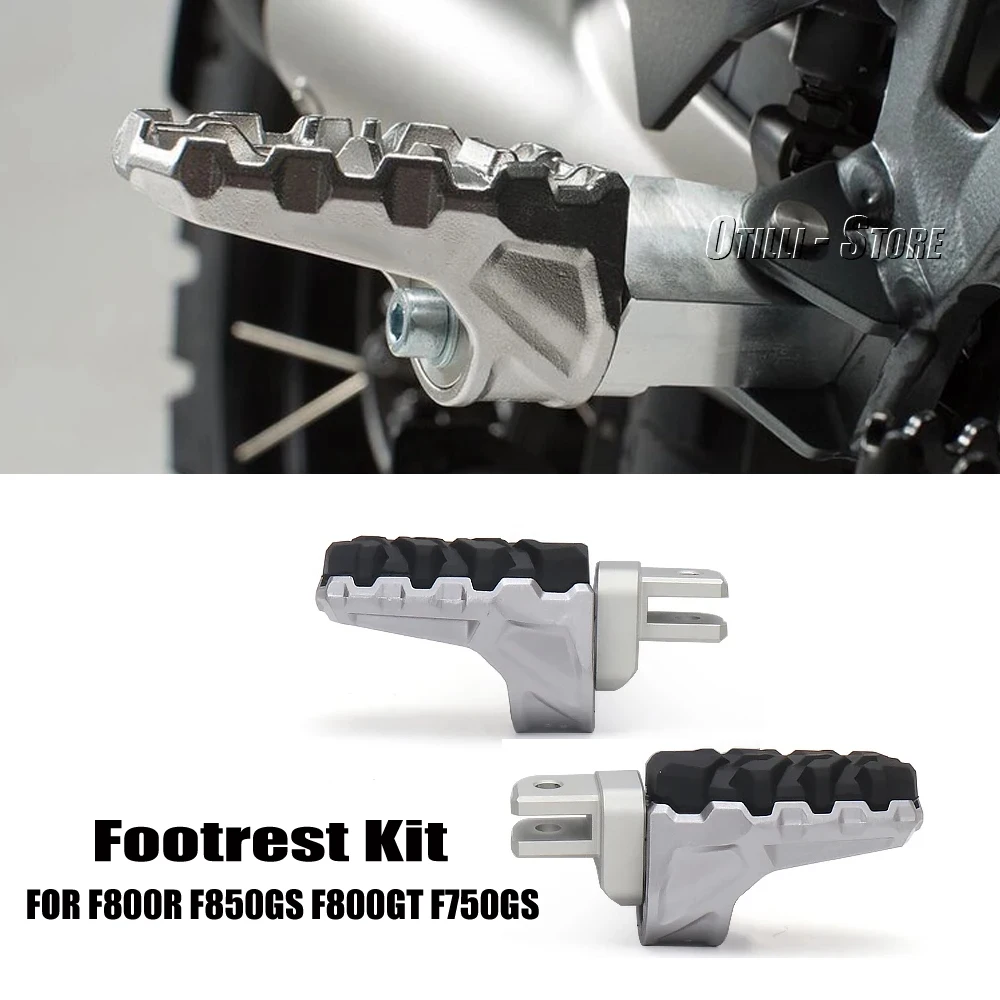 

Universal New Aluminium Motorcycle Foot Peg Footrests Kit Mount For BMW F800R F800GT F750GS F 750 850 GS F850GS ADVENTURE