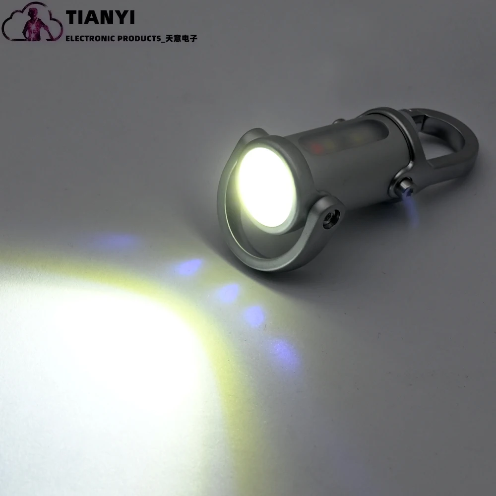 Lampe torche porte-clés led multifonction rechargeable usb-c_voghion.com