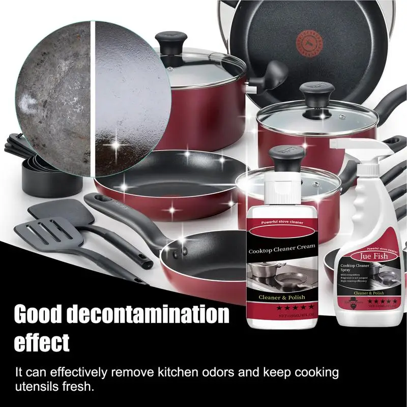 Kitchen degreaser cleaning spray cloth oil stain removal grease dirt agent household gas stove oven stove surface cleaning
