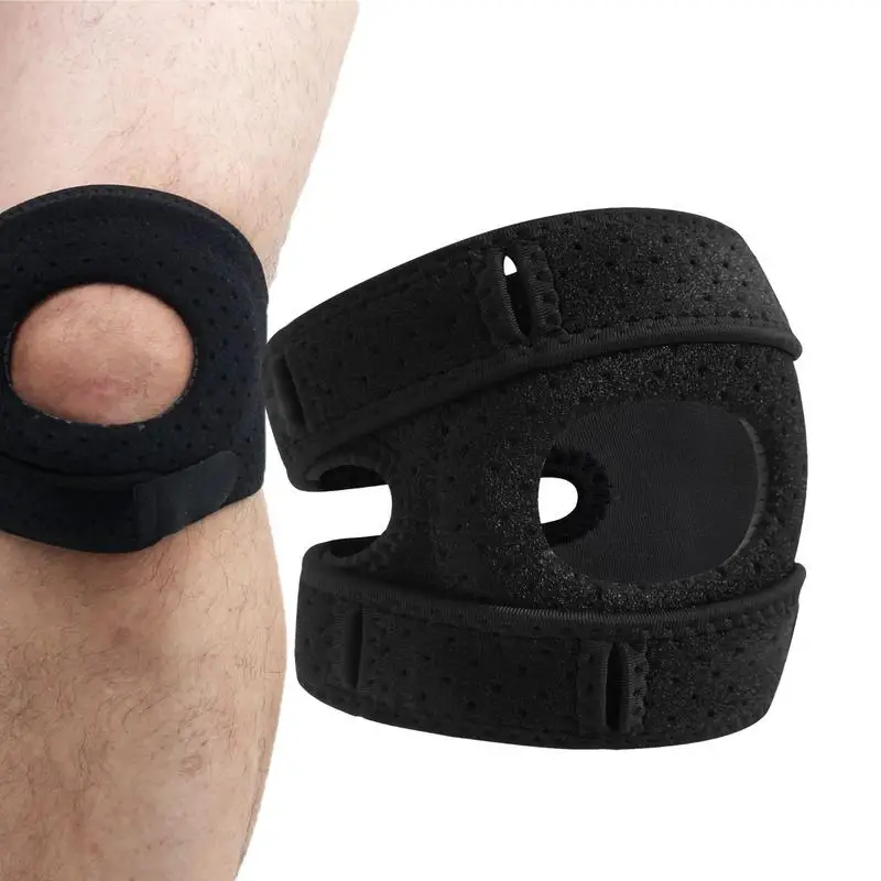 Patella Knee Support Patella Knee Brace Adjustable Straps Support Wrap Pain Compression Sleeve
