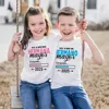 I'm Being Promoted To Big Sister Big Brother 2025 Kids Shirt Baby Announcement T-shirt  Spanish Print Child Tops Summer Clothes 1