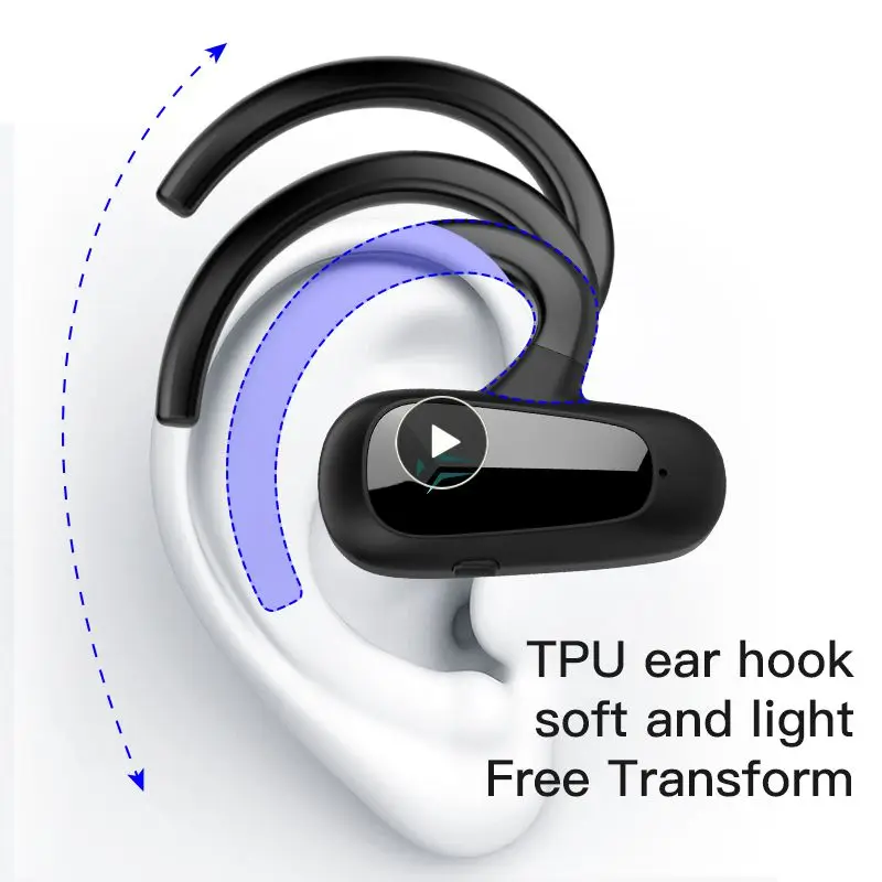 Nuovo Auricolare A Conduzione D'Aria Auricolare Wireless A Conduzione Ossea Con Gancio Per L'Orecchio Cuffie Sportive Antipolvere Impermeabili