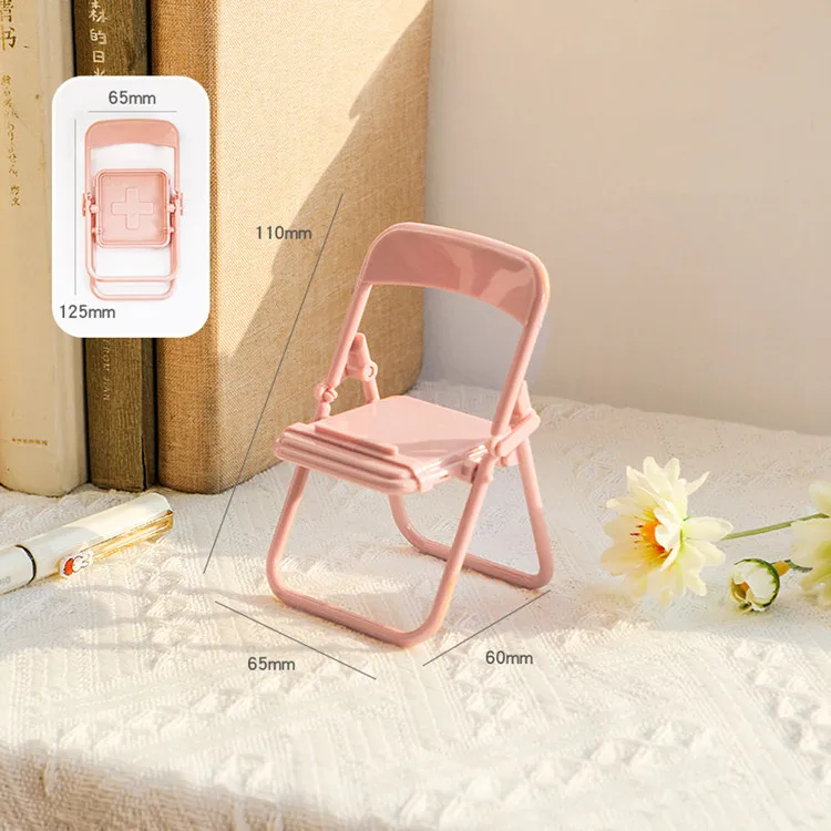 Universal Foldable Desk Phone Holder For iPhone 13 12 11 X Samsung Huawei Xiaomi Cute Chair Mobile Phone Stand Lazy Live Bracket iphone charging dock