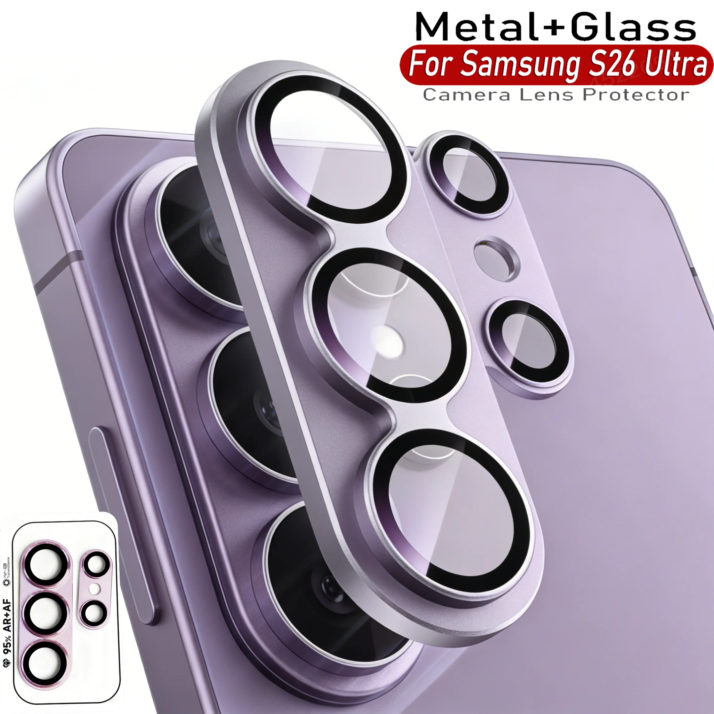 Metal Camera Lens Protector HD Glass Protector Film Cover