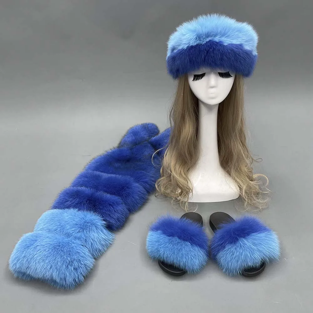 MISSJANEFUR, сланцы из натурального Лисьего меха