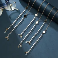 JOFor-Lunettes de soleil perlées pour femmes, collier fait main, lanière, masque suspendu, perles d'AndrFlower détruites, mode estivale 5