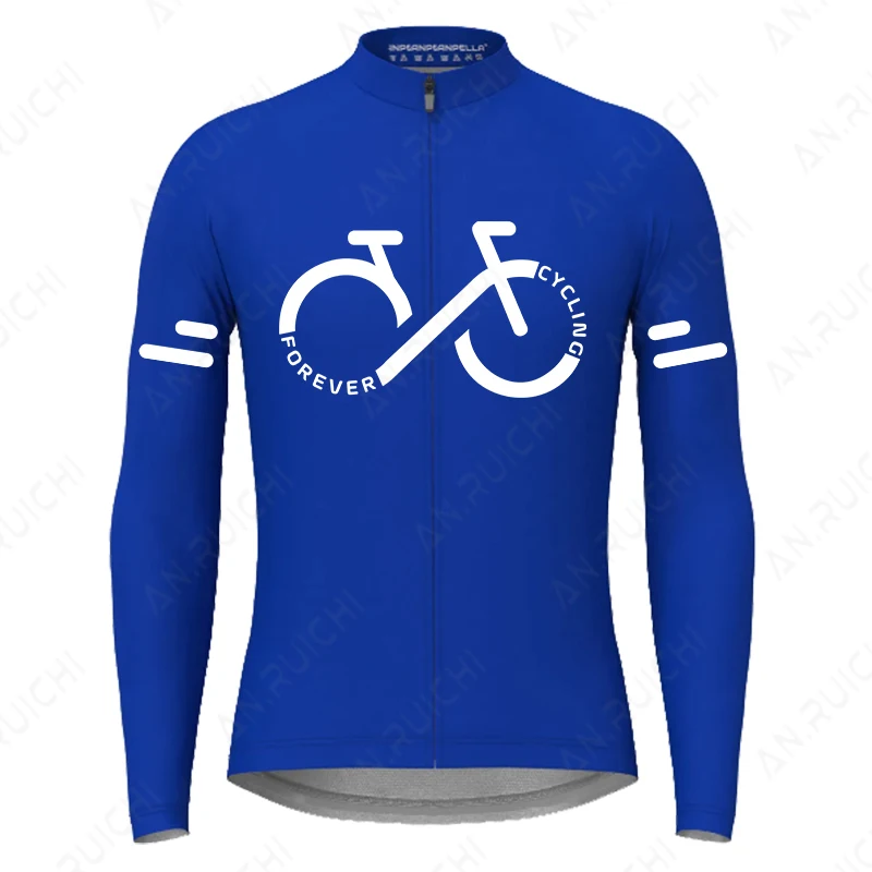 thumbnail image 1 of Maillot de ciclismo de manga larga de otoño, camisetas de ciclismo transpirables de secado rápido para hombre, ropa para deportes al aire libre, ciclismo de montaña y carretera, 1 of 5