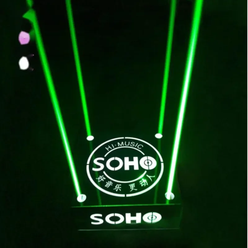 The Led Bar Luminous Wine Nightclub KTV Champagne Water Wine Bottle Holder Party XO Stand Stainless Steel