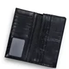 New Fashion Business Men's Alligator Wallets Crocodile Genuine Leather Long Organizer Wallet Boy Brand Luxury Card Holder Purse 5