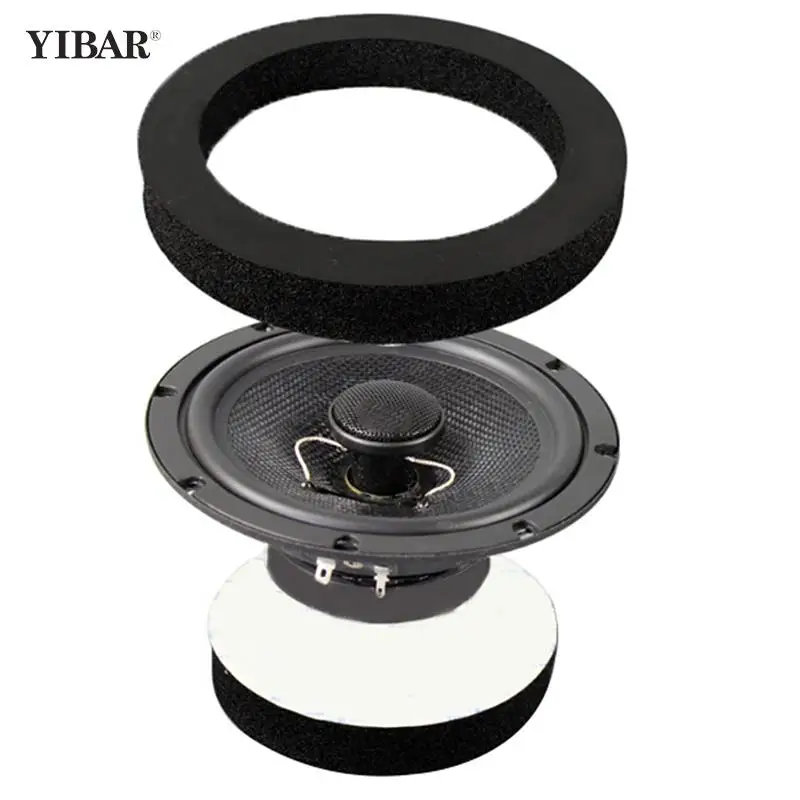 

1 PCS 6" 6.5" Inch Car Universal Speaker Insulation Ring Soundproof Cotton Pad Bass Door Trim Sound Audio Speakers Self Adhesive