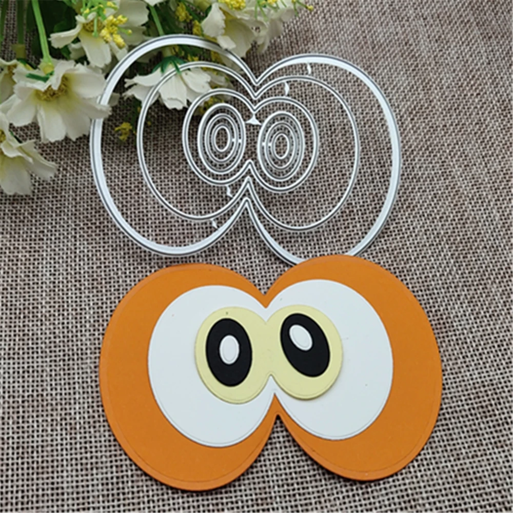 

3 пары металлических трафаретов для вырезания глаз и карт, трафареты для «сделай сам», шаблон для декоративного тиснения и рукоделия для скрапбукинга