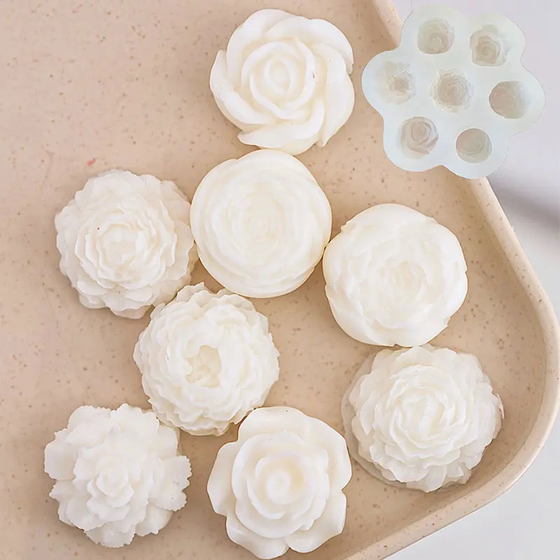 Floral Candle Silicone Mold 2