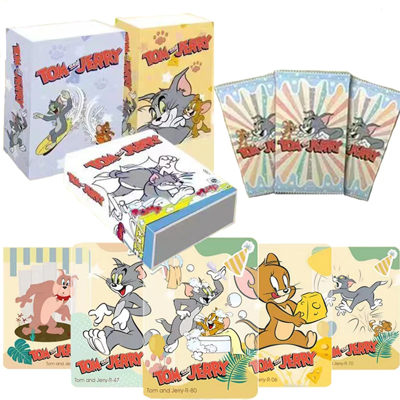 

Tom and Jerry Cards Anime Childhood Memory Tom Jerry Spike Collection Card Rare Trading Card for Children's Birthday Gift