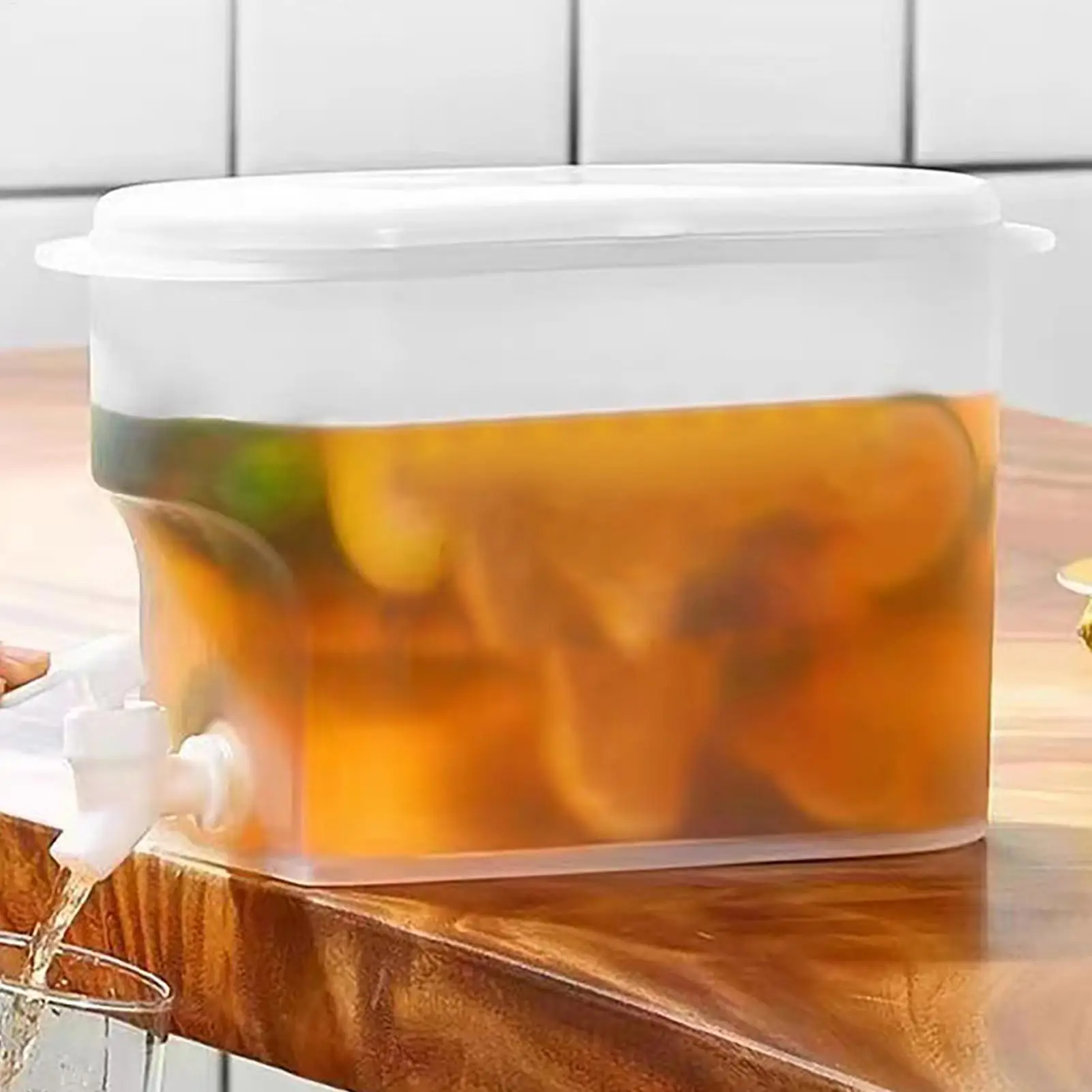 Cold Water Kettle With Faucet Beverage Dispenser 2.8L WaterJug Lemonade Juice Container Water Pitcher For Kitchen Refrigerator