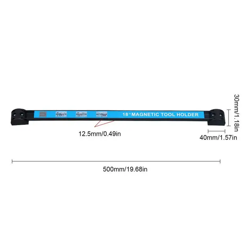 Porte-outil magnétique Rap-Duty, bande de barre d'outils magnétiques T1, gain de place et bain, évaluation du métal, stockage T1 pour couteau emballé