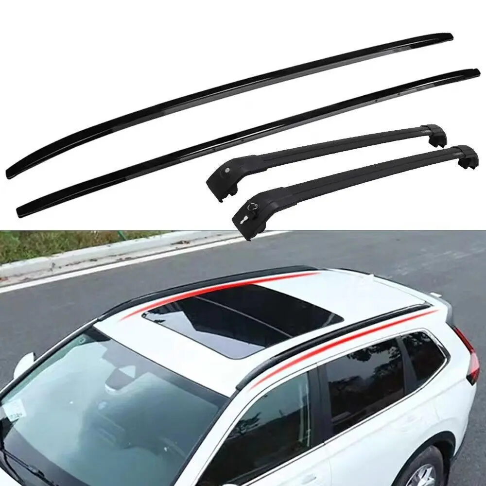 

4Pcs Fit for Honda CRV CR-V 2023 Roof Rail Rack Side Rail Bar Cross Bar Crossbar