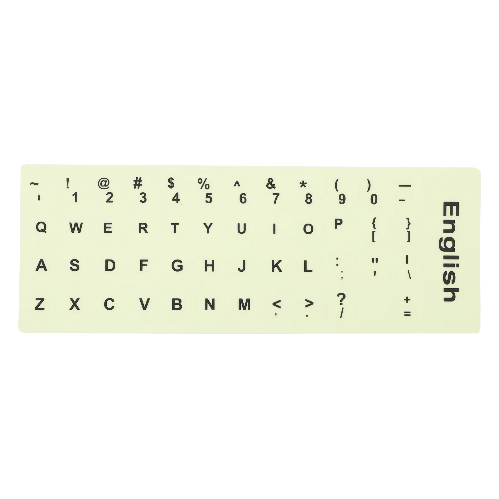 

Hemobllo Fluorescent Keyboard Sticker Replacement for English Keyboard on Computer, Laptop, Notebook, and Desktop