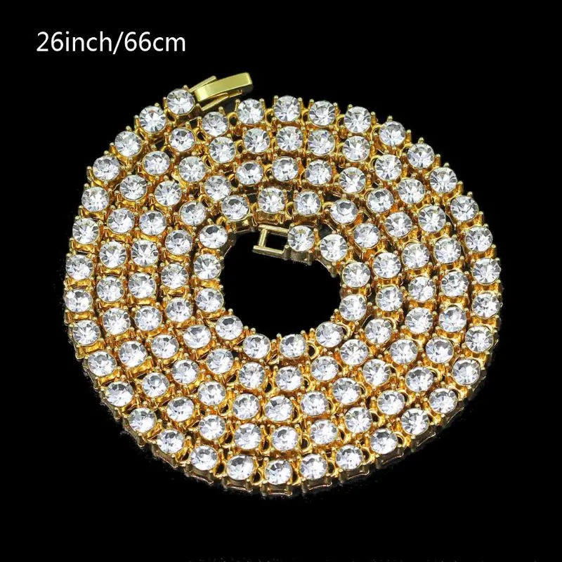 Stylish Silver Gold for Rhinestone Tennis Chain for Daily Wear Festival Special