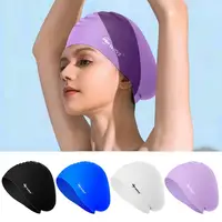 Silicone Swimming Caps Men Women Waterproof Swim Cap with Ear Protect Diving Bathing Hats for Long Short Hair Pool Supplies 2