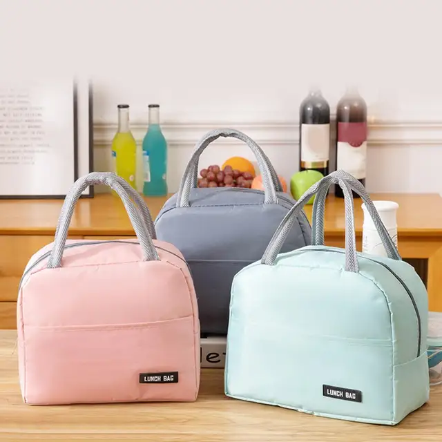 Insulated Canvas Lunch Bag – Portable Cooler for Kids 3