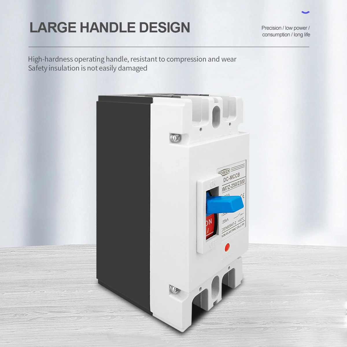 TOMZN 2P DC 600V DC interruttore automatico scatolato solare MCCB protezione interruttore di protezione da sovraccarico per solare fotovoltaico PV