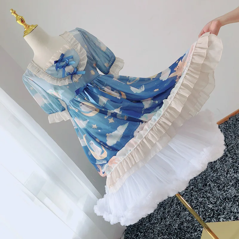 Crinoline Lolita Lolita Gauze Skirt Super Fluffy Violence Soft Veil Boneless Petticoat Skirt Pettiskirt Cosplay