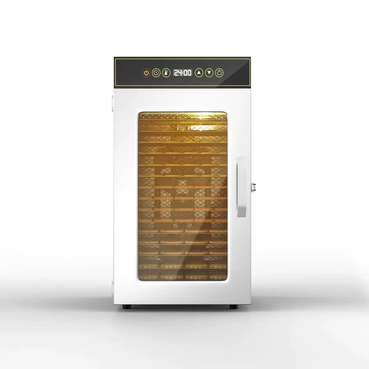 18-Tier Stainless Steel Food Dehydrator Commercial & Home Use Adjustable Energy-Efficient Drying for Fruits/Meat/Herbs