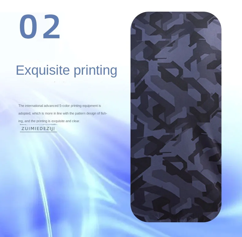 Description Picture 5 of itemIce Silk Fishing Suit for Men, Sun-protective Clothing, Face Covered, Team Lure, Jacket and Pants Set, 210kg, Summer