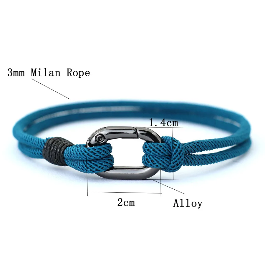 Men Handmade Thread Bracelet Outdoor Sports Stylish Knot