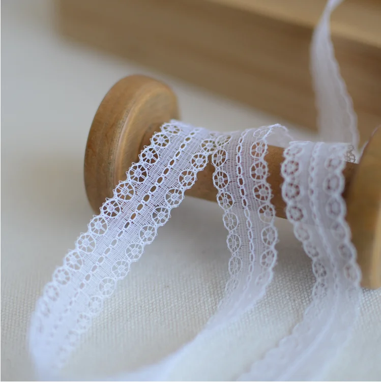White Black Lace Ribbon Sewing Accessories Thin Embroidered Lace Trim Embroidery DIY Apparel Fabric Decoration 10 Meters lace ribbon lace sewing accessories