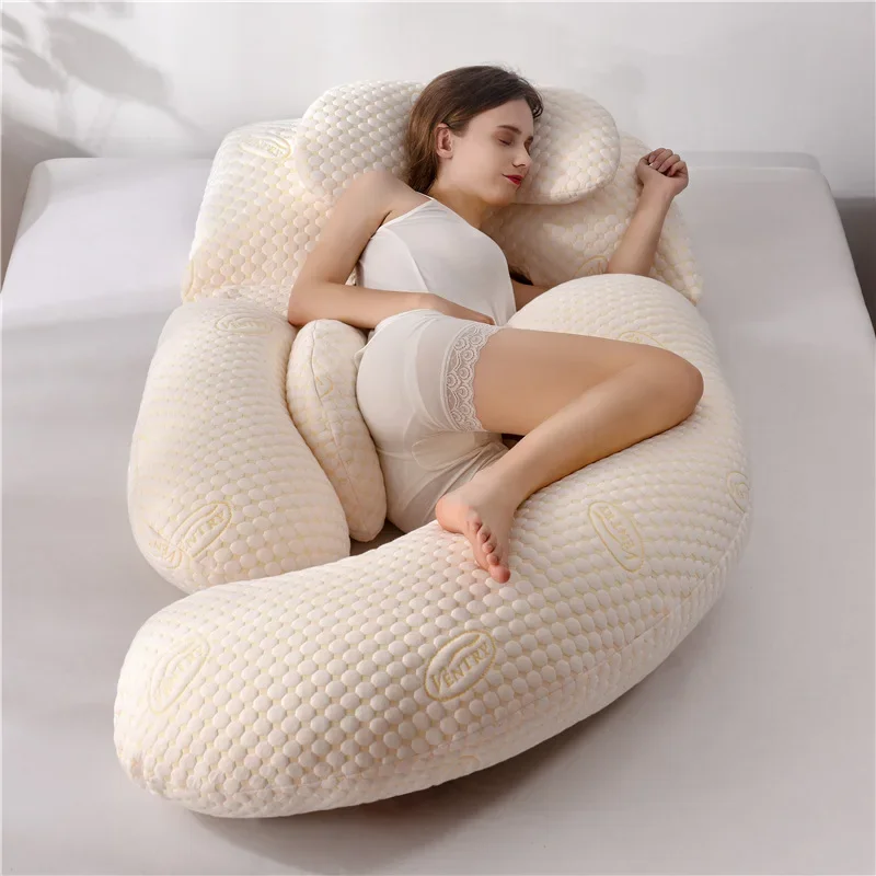Pregnant Women's Pillows Waist Protection Side Sleeping Pillows Belly Support Leg Clip Pregnancy Support