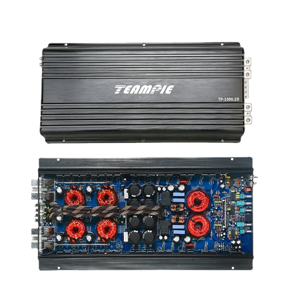 Professional Subwoofer Car Amplifier 1500W 2 Channels Class D Car Audio