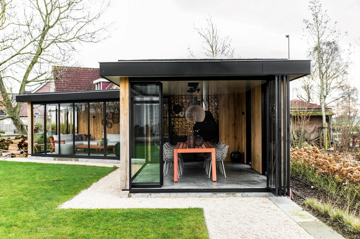 DN Latest Design Folding Door Waterproof Exterior Double Glazing Patio Accordion Door Aluminum Frame Tempered Glass Bifold Doors