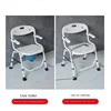 Adjustable Height Elderly Toilet Chair Foldable with Armrests Perfect for Pregnancy and Senior Care Provides Comfortable Support 4