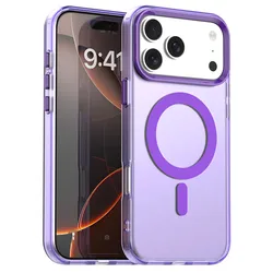 Translucent Candy Color Matte Shockproof Protective Phone Case - iPhone Air (Purple)