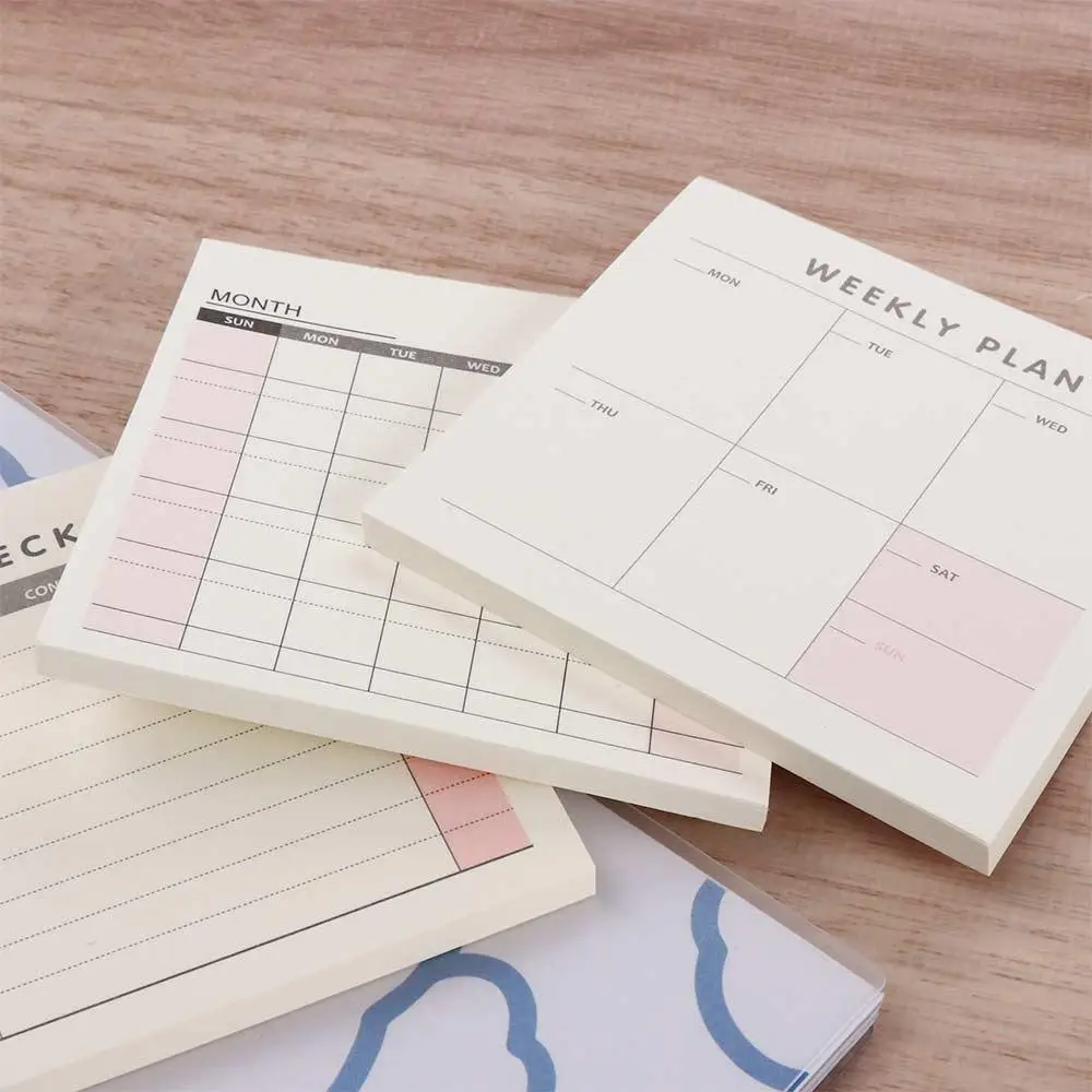 60-Sheet Planner and Checklist Notebook for Daily, Weekly, and Monthly Organization