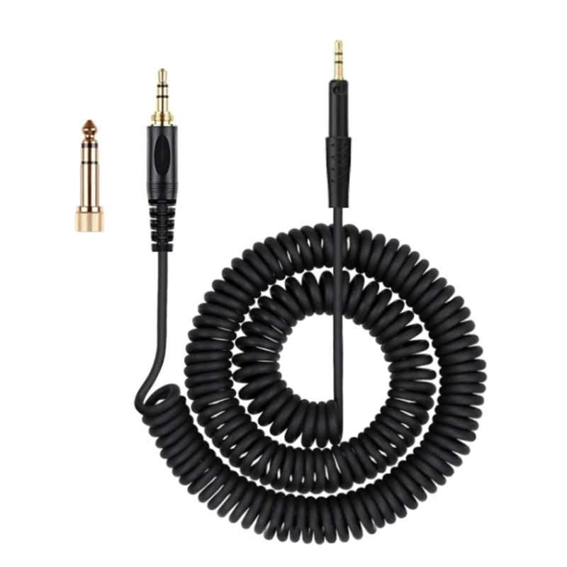 

Replacement Headphones PVC Wire 6.35mm Adapters for HD8 HD6 HD7 DJ750 HD598SE HD598CS HD599 Gold Connectors Cable