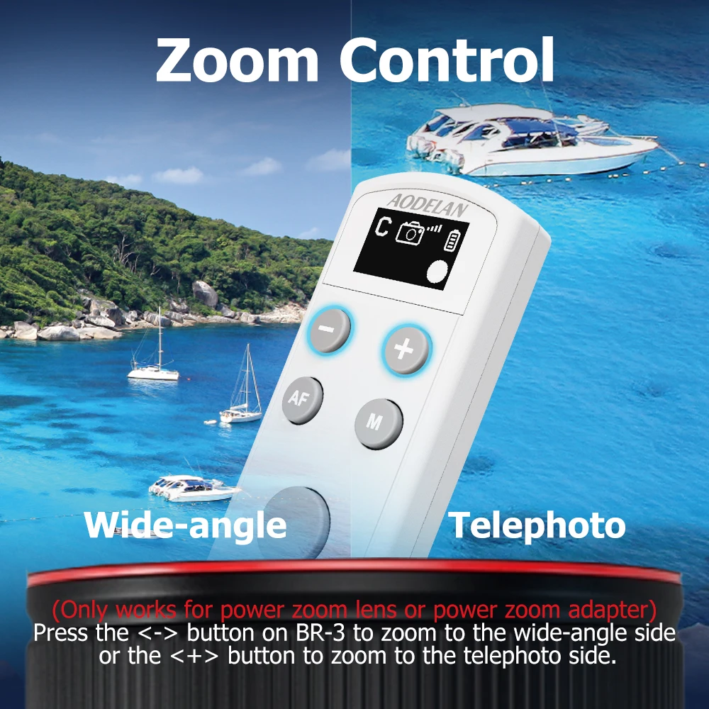 Camera Remote Shutter Button Camera Remote Shutter Release BR-E1 Wireless Rechargeable Remote Control Shutter Release for Canon R R1 R50 R8 R6II 6DII 90D 77D 800D 200DII M200 M50II G7XIII