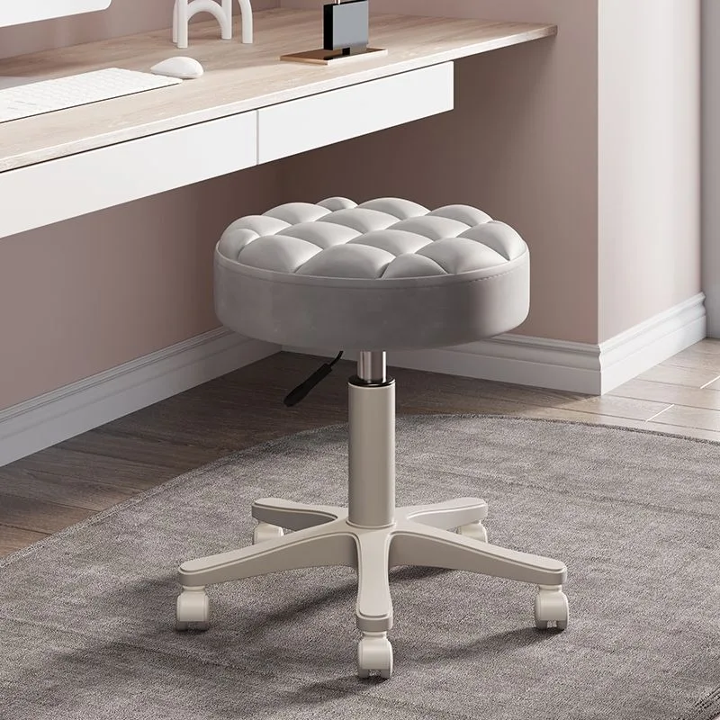 

Living Room Stools Specialized Pulleys for Beauty Salons Adjustable Rotating Hair Salon Chairs Household Round Stool Ottomans