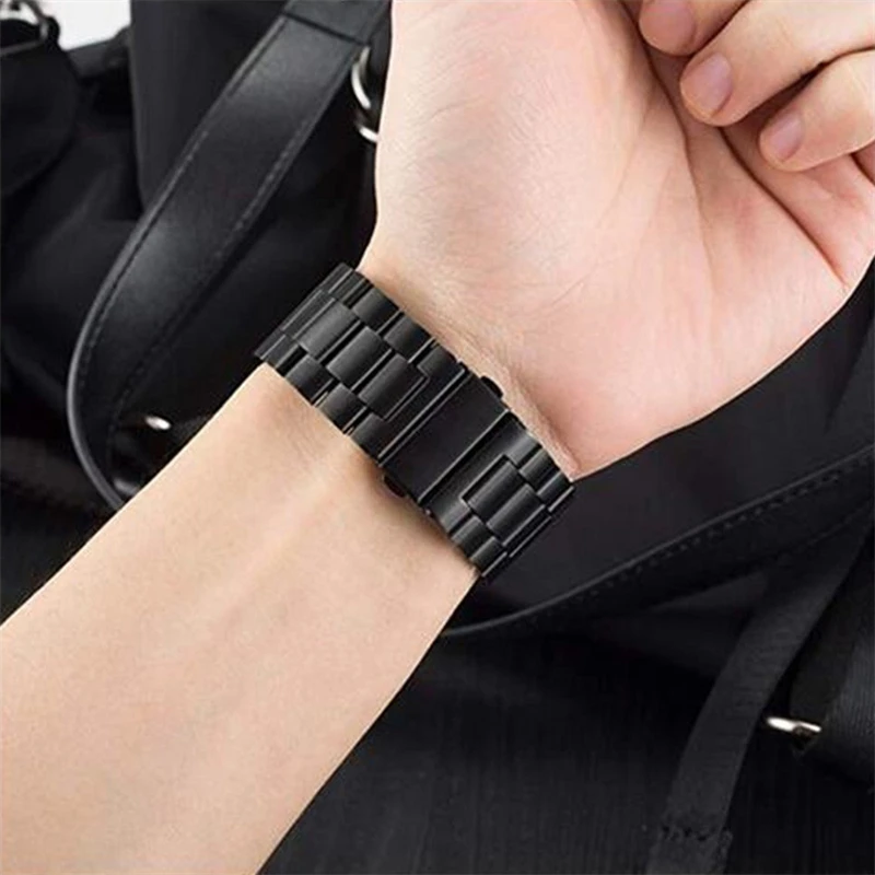 Per Samsung Galaxy Fit 3 SM-R390 cinturino in metallo in acciaio inossidabile co