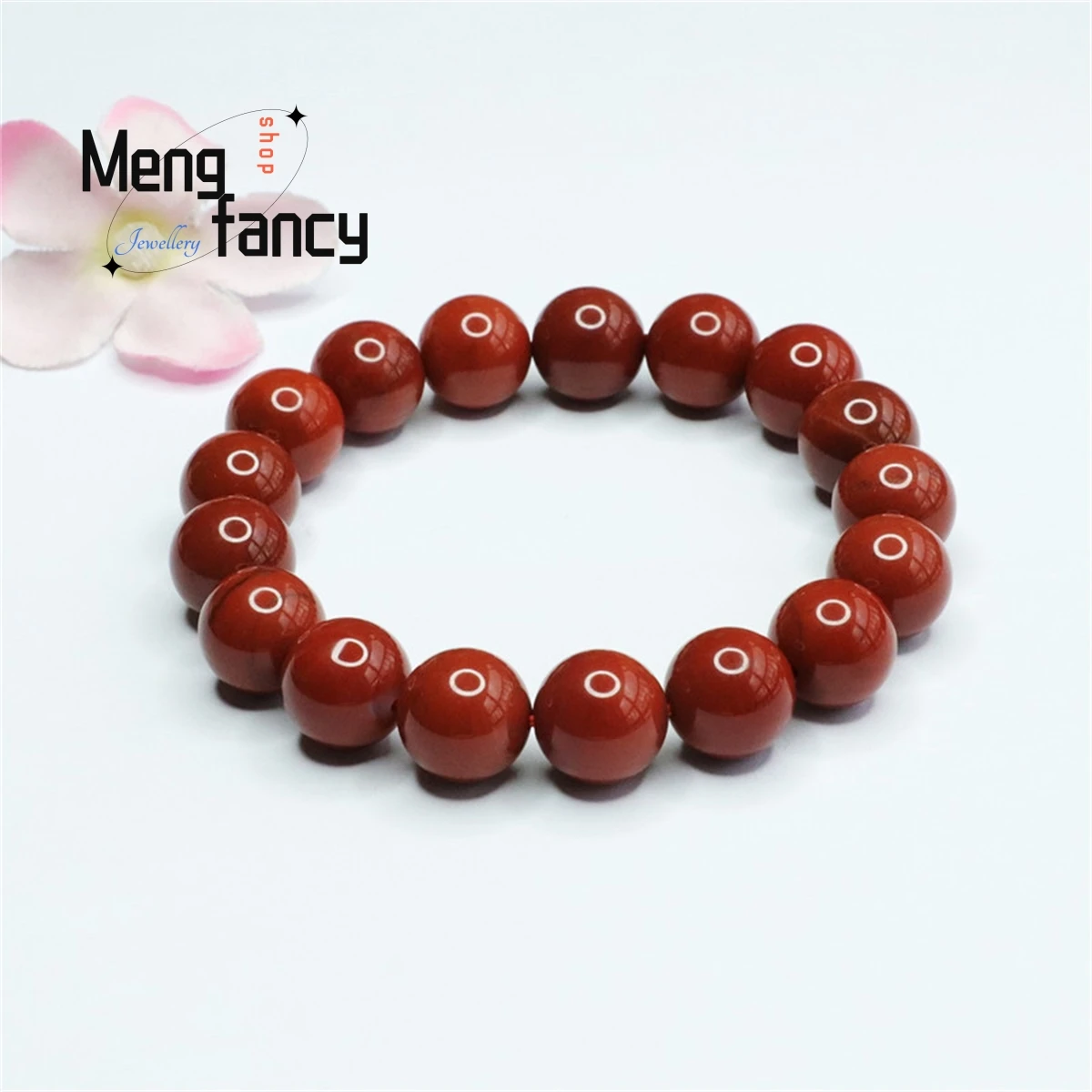 

Natural South Red Agate Full of Meat of Color Beads Bracelet Simple Generous Personality Fashion Men Women Couple Luxury Jewelry