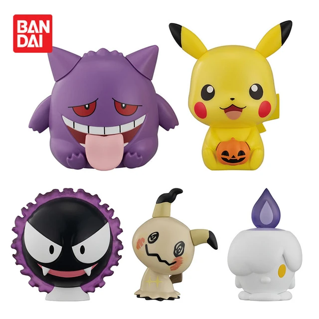Pokémon Set 2 Action Figure Gengar & Scorbunny - 5 E 10 Cm, Ufficiali 2024