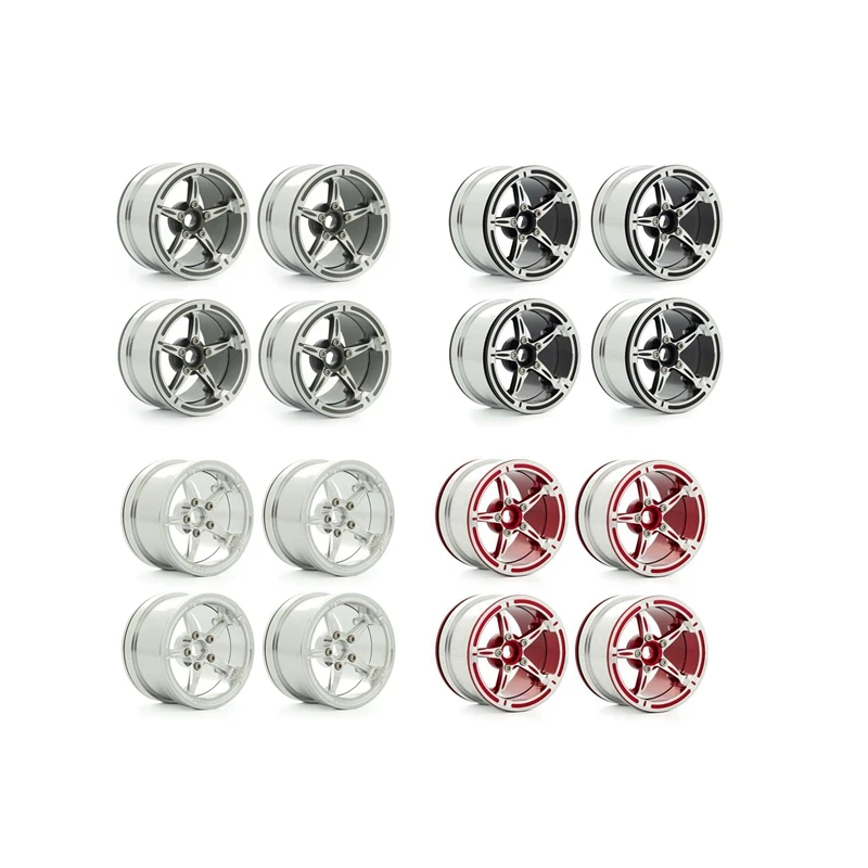 

Металлическая ступица обода колеса 2,2 Beadlock для радиоуправляемого гусеничного автомобиля 1/10 Axial SCX10 RR10 Wraith Traxxas, детали для обновления, 4 шт.