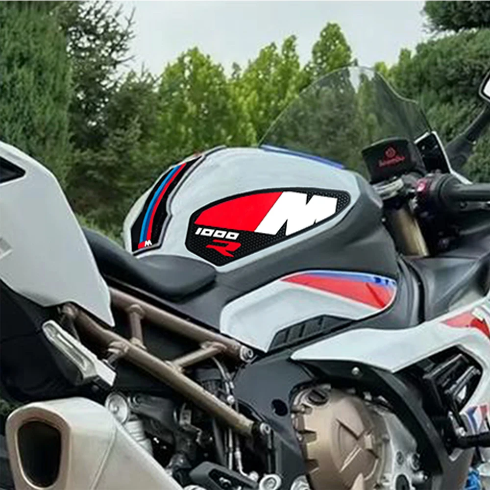 B-M-W M1000R S1000R 2021-2024 motorkerékpár-kiegészítőkhöz Csúszásgátló oldalsó üzemanyagtartály-matricák Tankpad gumi matrica dekoratív védő_voghion.com