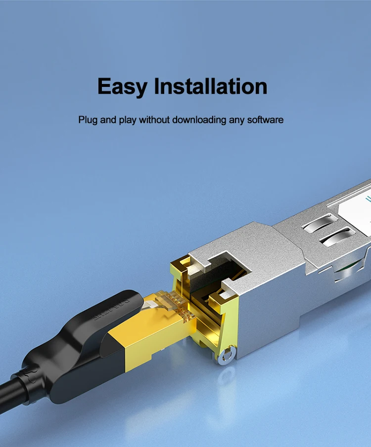 Samzhe gigabit rj45 sfp modul 100mbps sfp kupfer rj45 sfp transceiver modul kompatibel für cisco/mikro tik ethernet switch – Detail 9