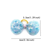 20pcs Small Dog Hair Bows Pet Dog Hair Accessories Bows Cat Bows with Rubber Bands for Small Dogs Yorkshire Hair Decorate 2