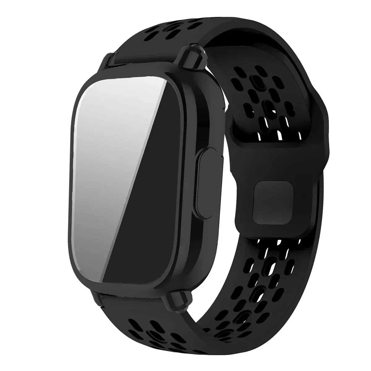 Silicone Strap and TPU Shell with Breathable Soft Bracelet Band and Screen Protector