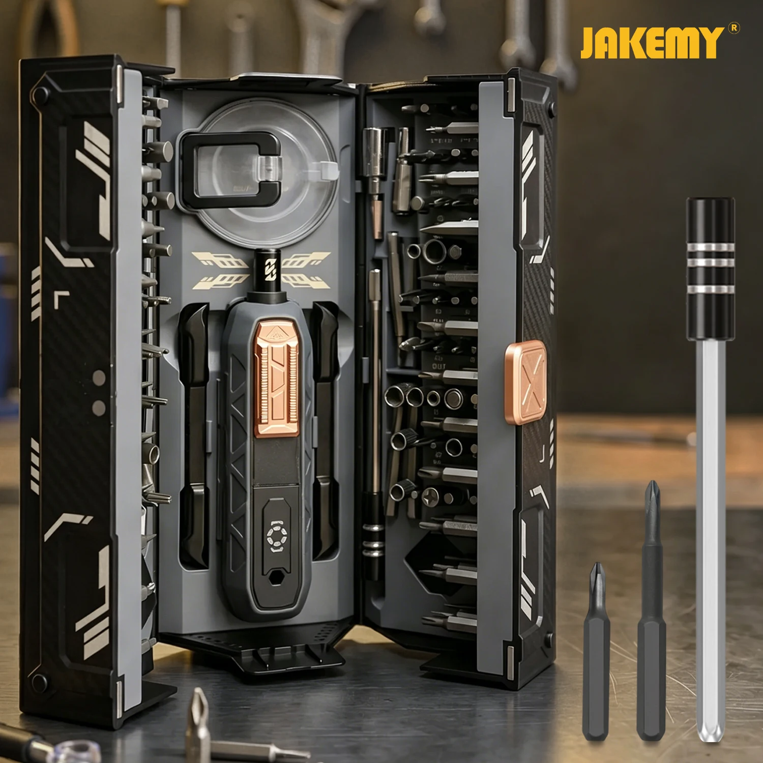 JAKEMY 180-in-1 Magnetic Precision Screwdriver Set, Electric Drill Bit Kit for iPhone Laptop Watch Glasses Repair