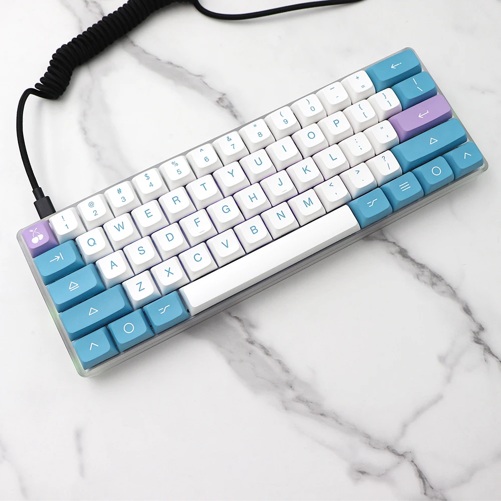 Keycap Chave Pbt Xda do Iogurte do Fruto para Rk61 64 Gk61 68 75 84 980 104 Gmmk Pro Tampa de Teclado Mecânico 7u Divisão Barra de Espaço 138