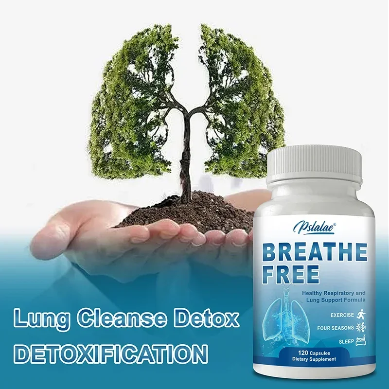 Breathe Free Support-Powerful Lung Support, Clearing and Breathing, Mucus Relief